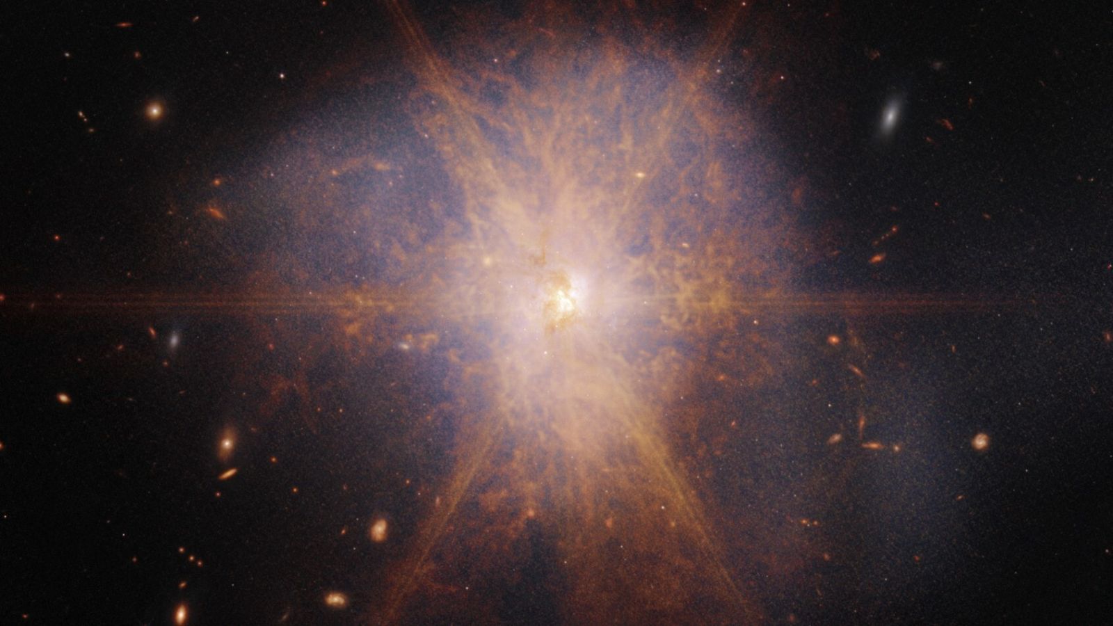 Arp 220, una impresionante colisión de dos galaxias espirales