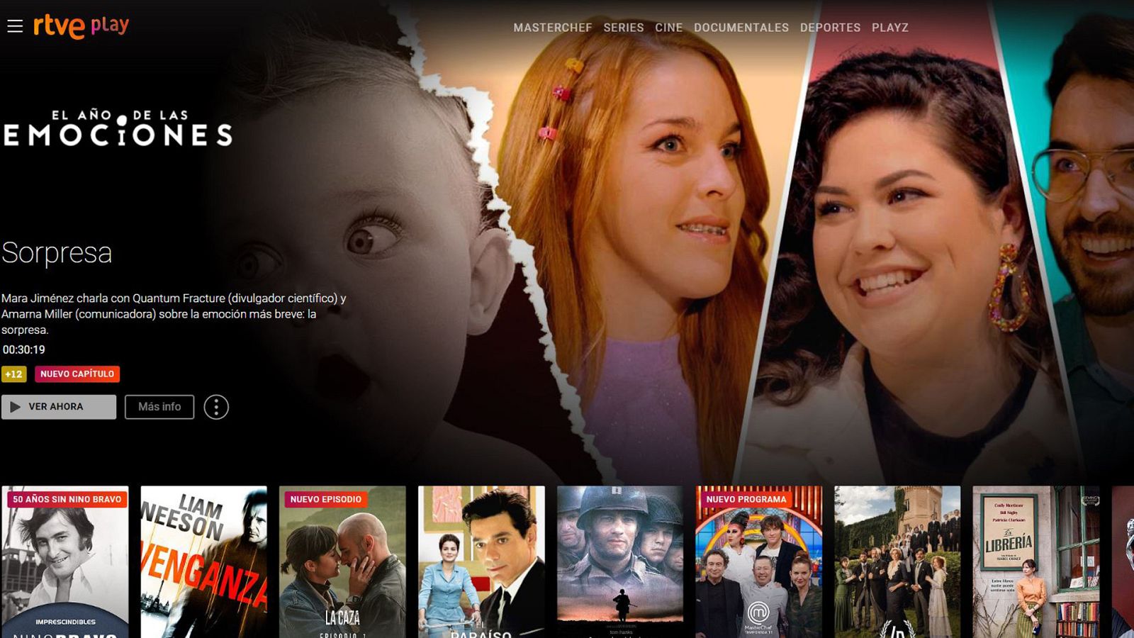 Portada de RTVE Play