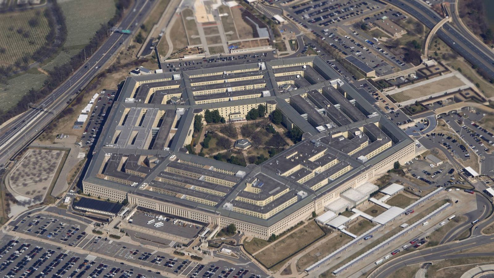 Vista aérea del Pentágono, Washington