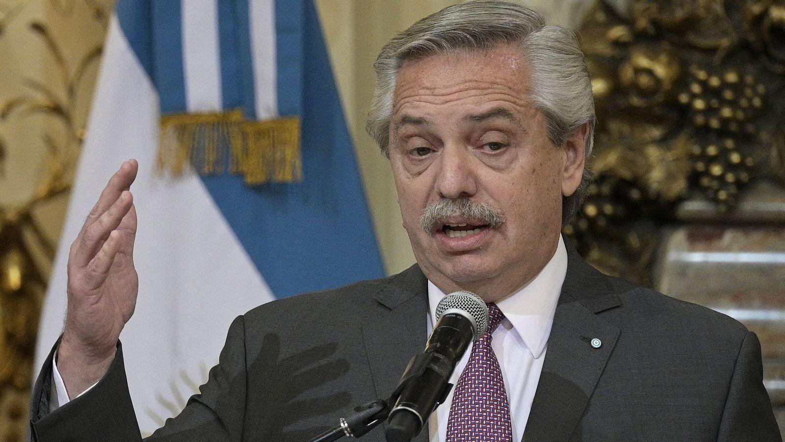 Imagen de archivo del presidente argentino Alberto Fernández