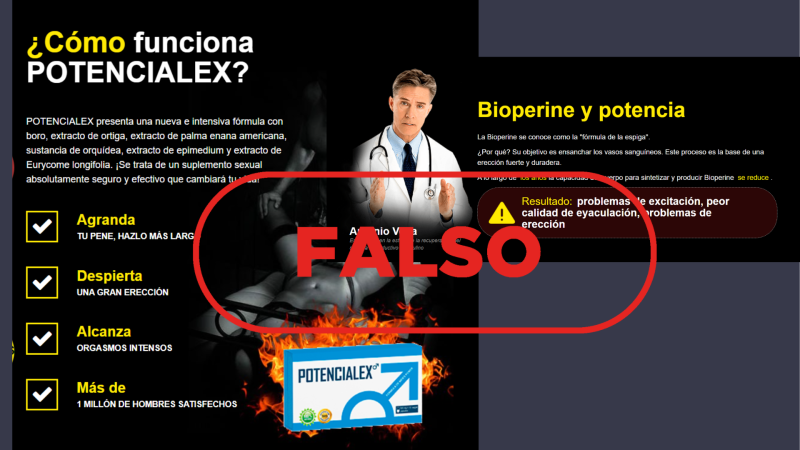 Este producto no es un medicamento y no elimina la disfunción eréctil