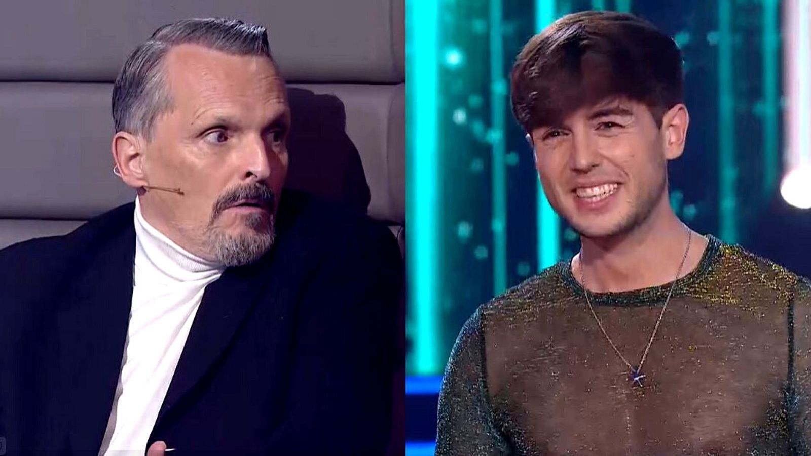 Miguel Bosé y la actuación de Peter López en 'Cover Night'