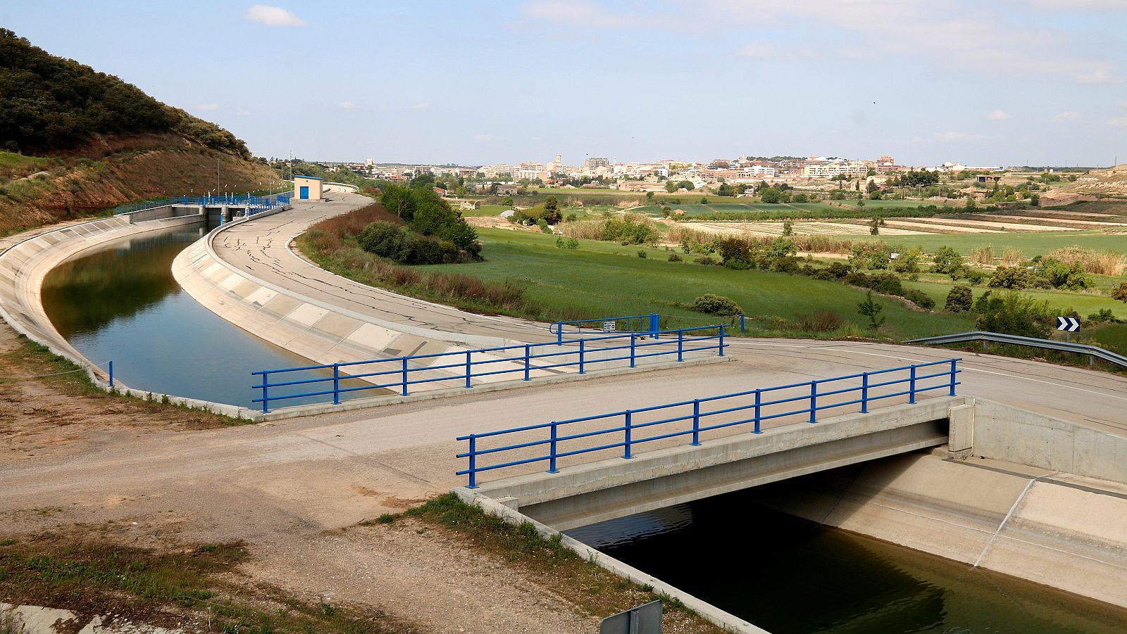El canal Segarra-Garrigues a l'altura del Talladell l'any 2019