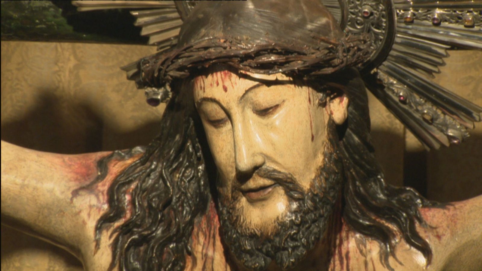 El Sant Crist de Lepant és de color blanc