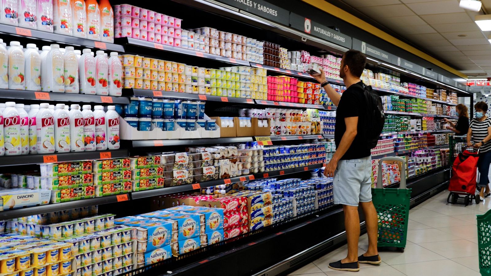 Clientes en un supermercado