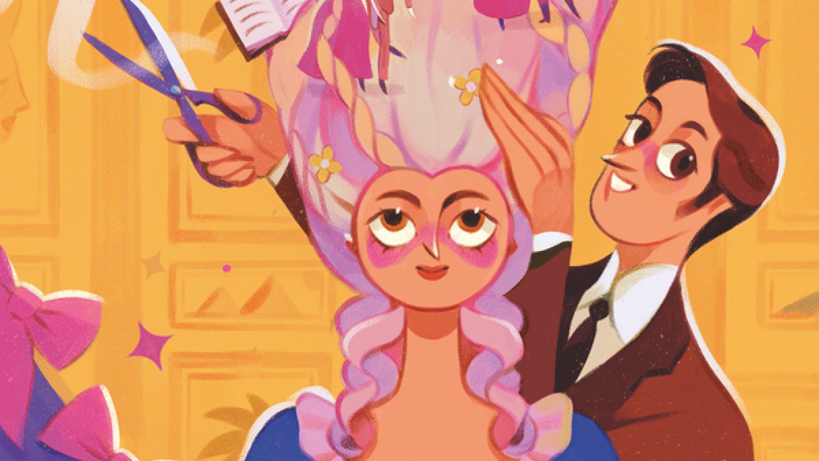 Detalle de la portada de 'Pelucas Parruka'