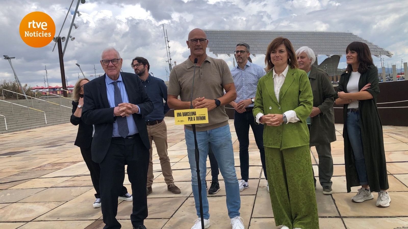 L'alcaldable d'ERC, Ernest Maragall, ha triat el Forum per presentar les seves propostes de rehabilitació