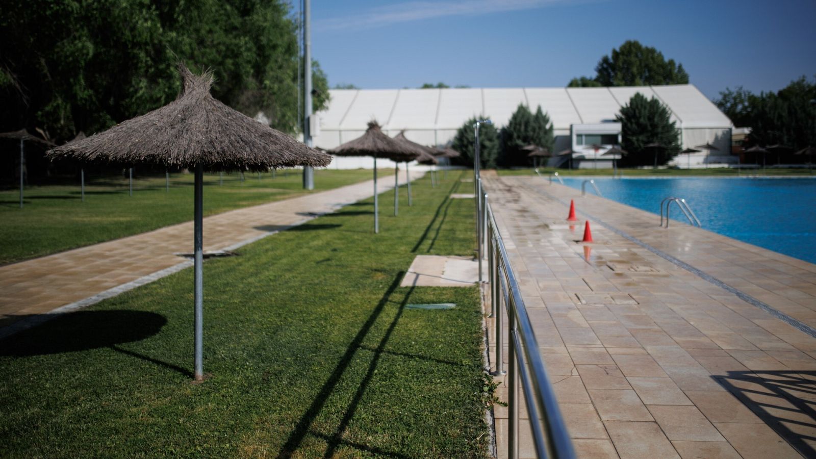 Vista de la piscina de Puerta de Hierro, en Madrid