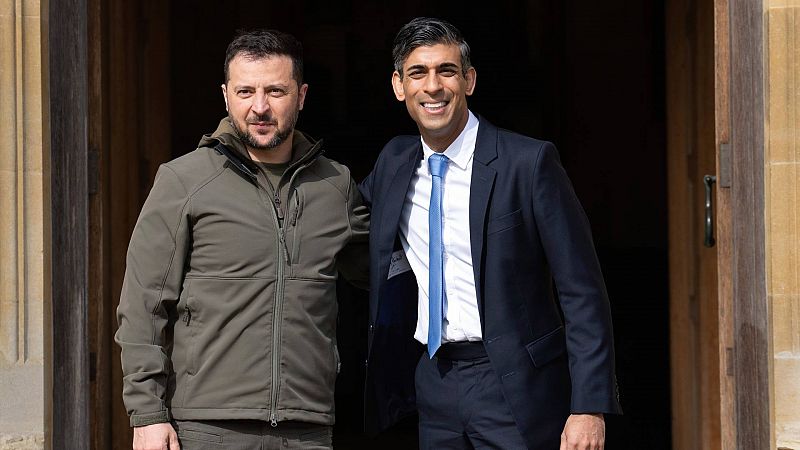 Sunak reitera su apoyo a Zelenski en Londres con ms armamento pero descarta enviar aviones de combate