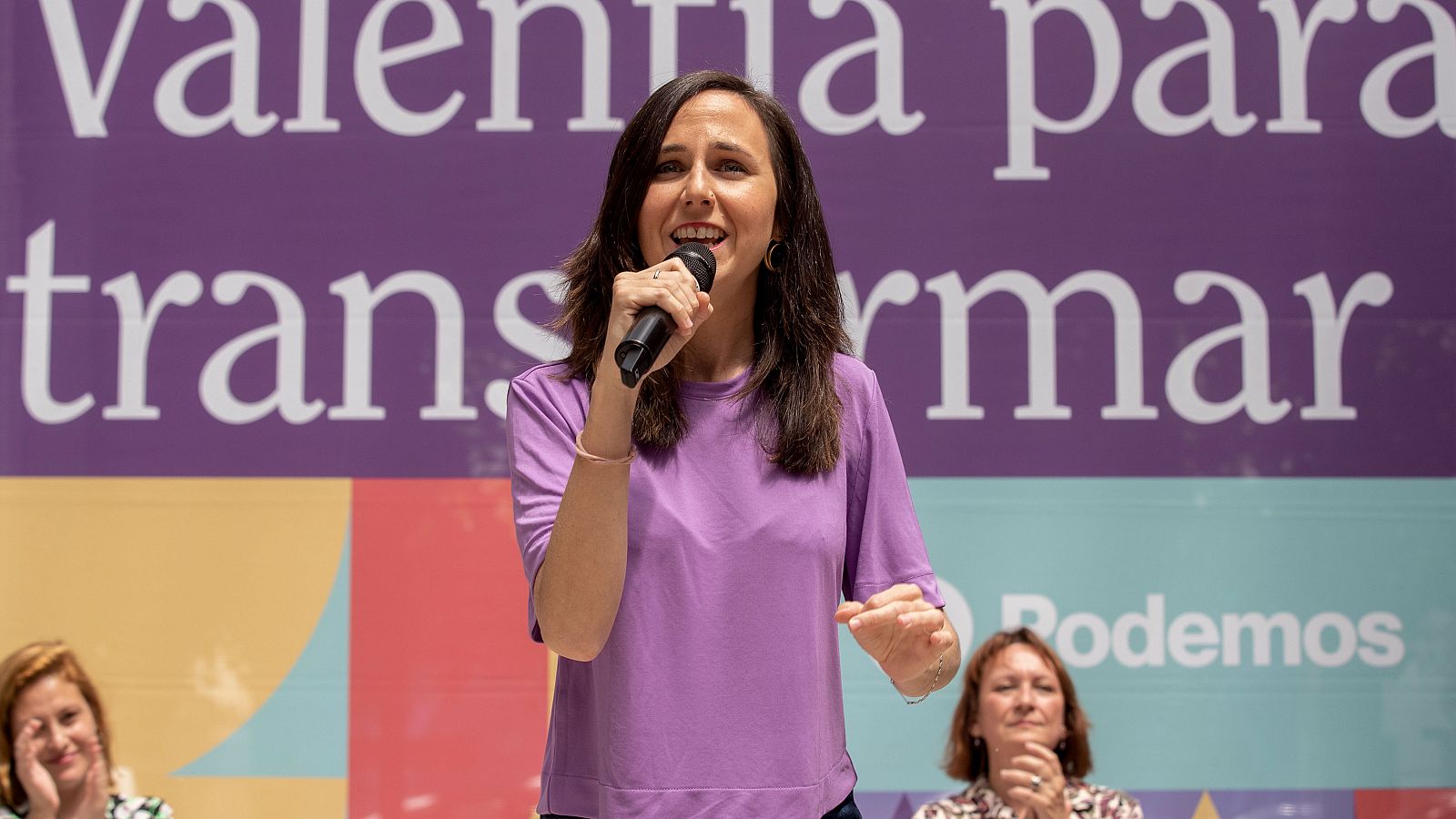 Belarra asiste a un acto de Podemos en Murcia