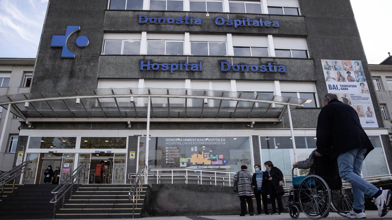 Vista del hospital Donostia, en San Sebastián