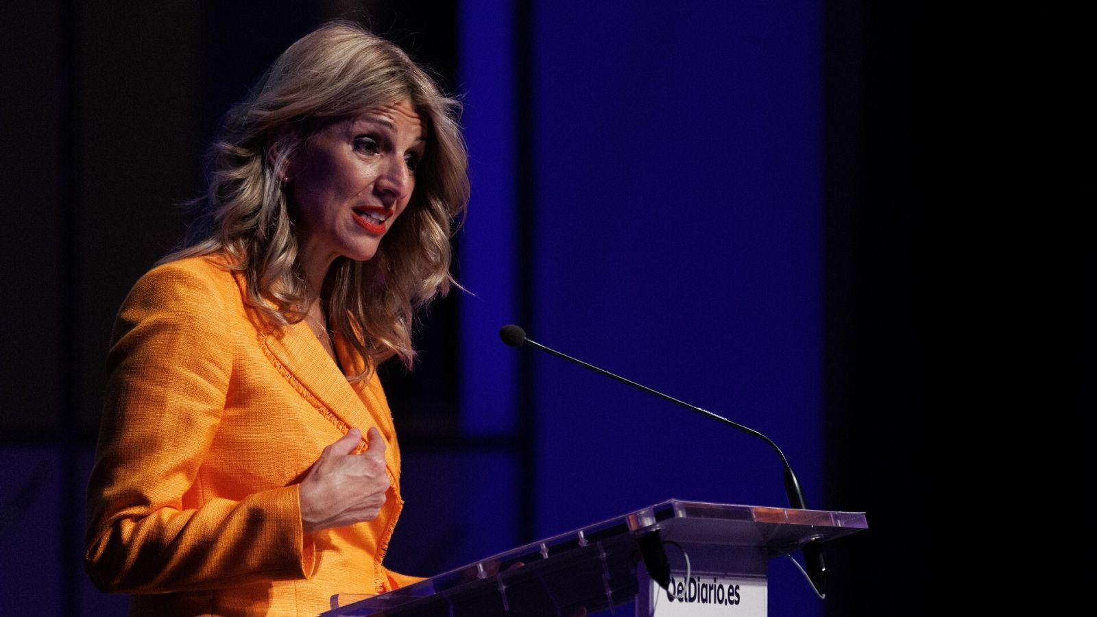 La vicepresidenta segunda, Yolanda Díaz, este lunes