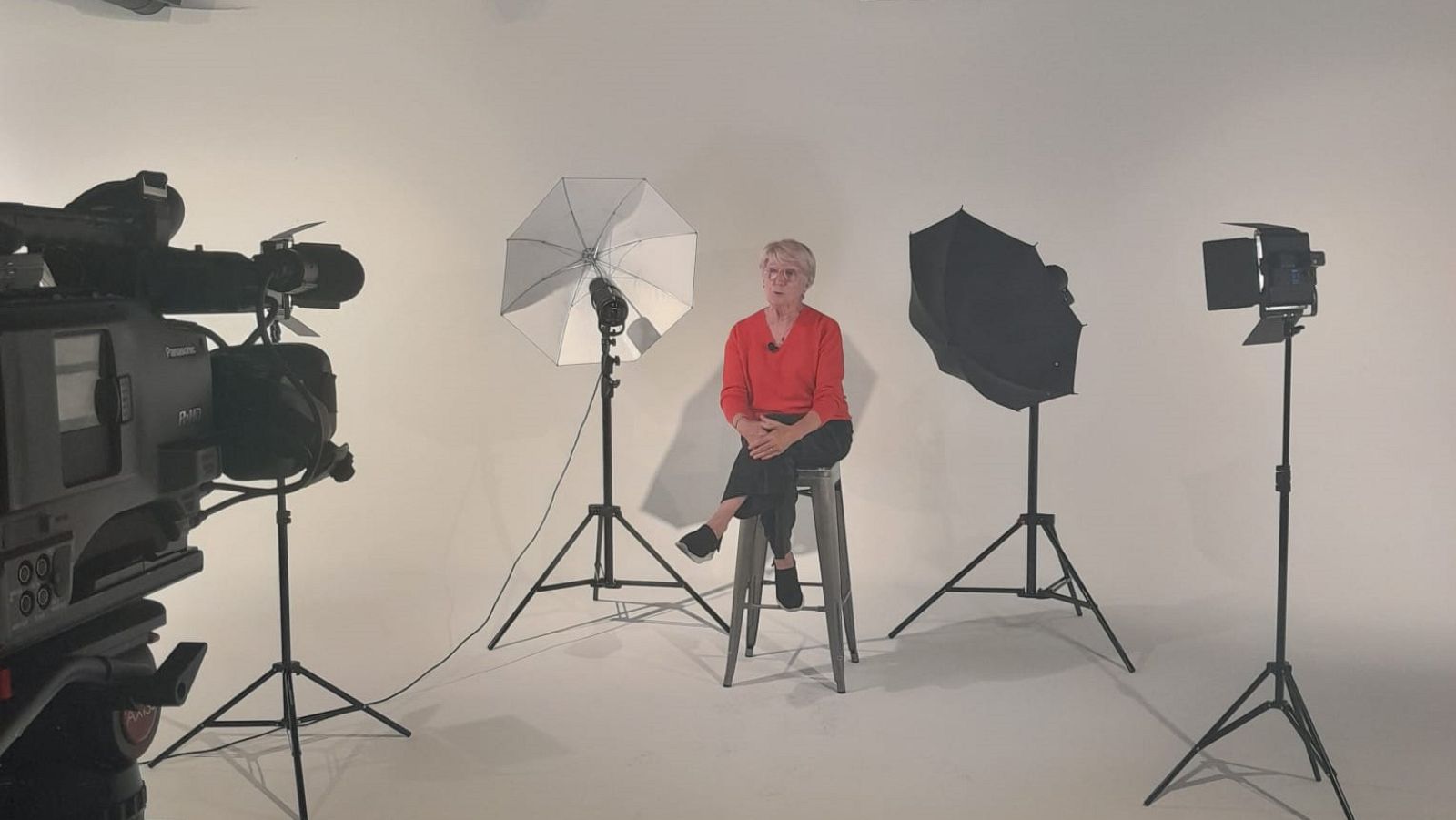 Nati Camacho durante la entrevista con 'Objetivo Igualdad'