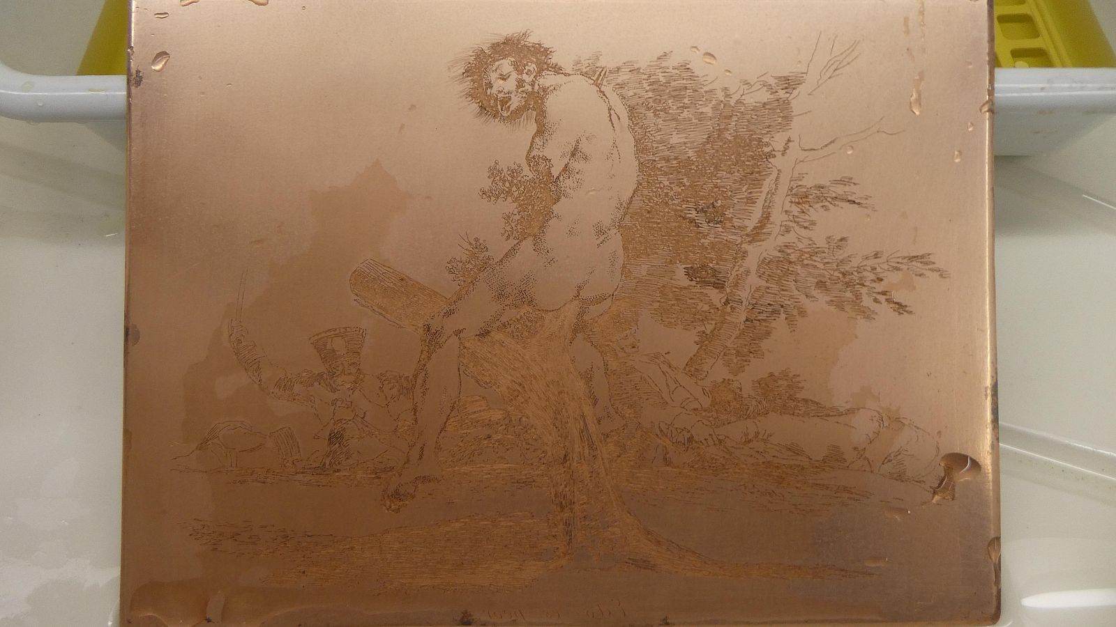 Plancha de Goya restaurada