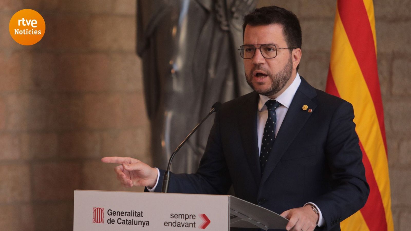 Pere Aragonès compareix per explicar la remodelació del Govern