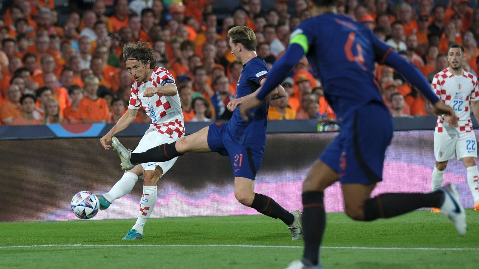 Pa�ses Bajos 2-4 Croacia: Modric lidera una doble reacci�n y jugar� la final de la Nations League