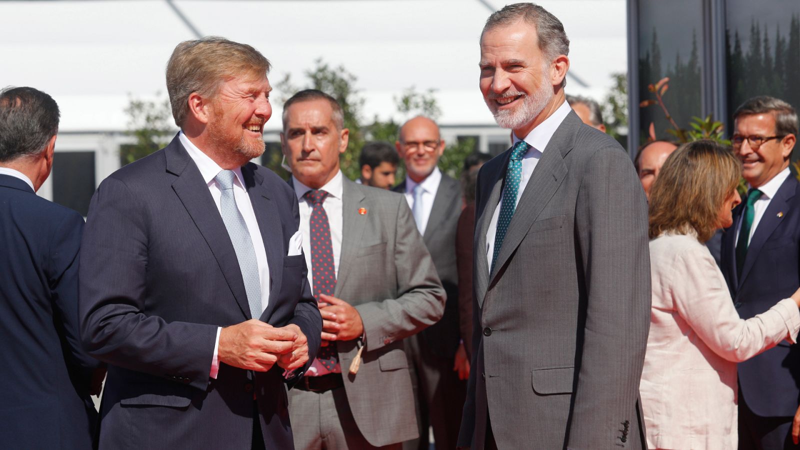 Los reyes de España y de Países Bajos, en Algeciras