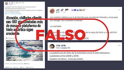 Este estudio sobre la plataforma de hielo de la Ant�rtida no demuestra que el cambio clim�tico sea un enga�o