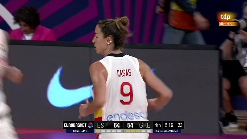 Espa�a salva la bola de partido ante Grecia y se mete en cuartos del Eurobasket