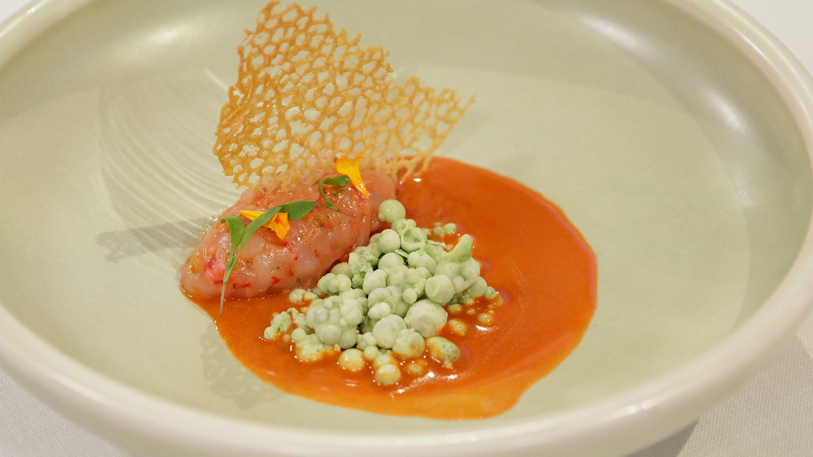 Receta de tartar de carabinero macerado con cítricos de Eneko