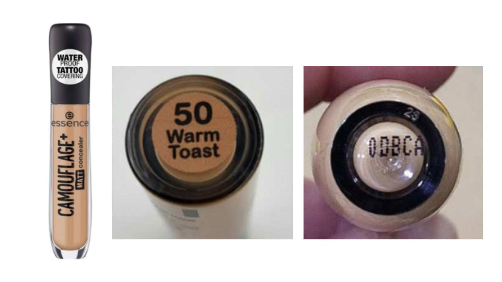 Lotes del cosmético que se han retirado del mercado