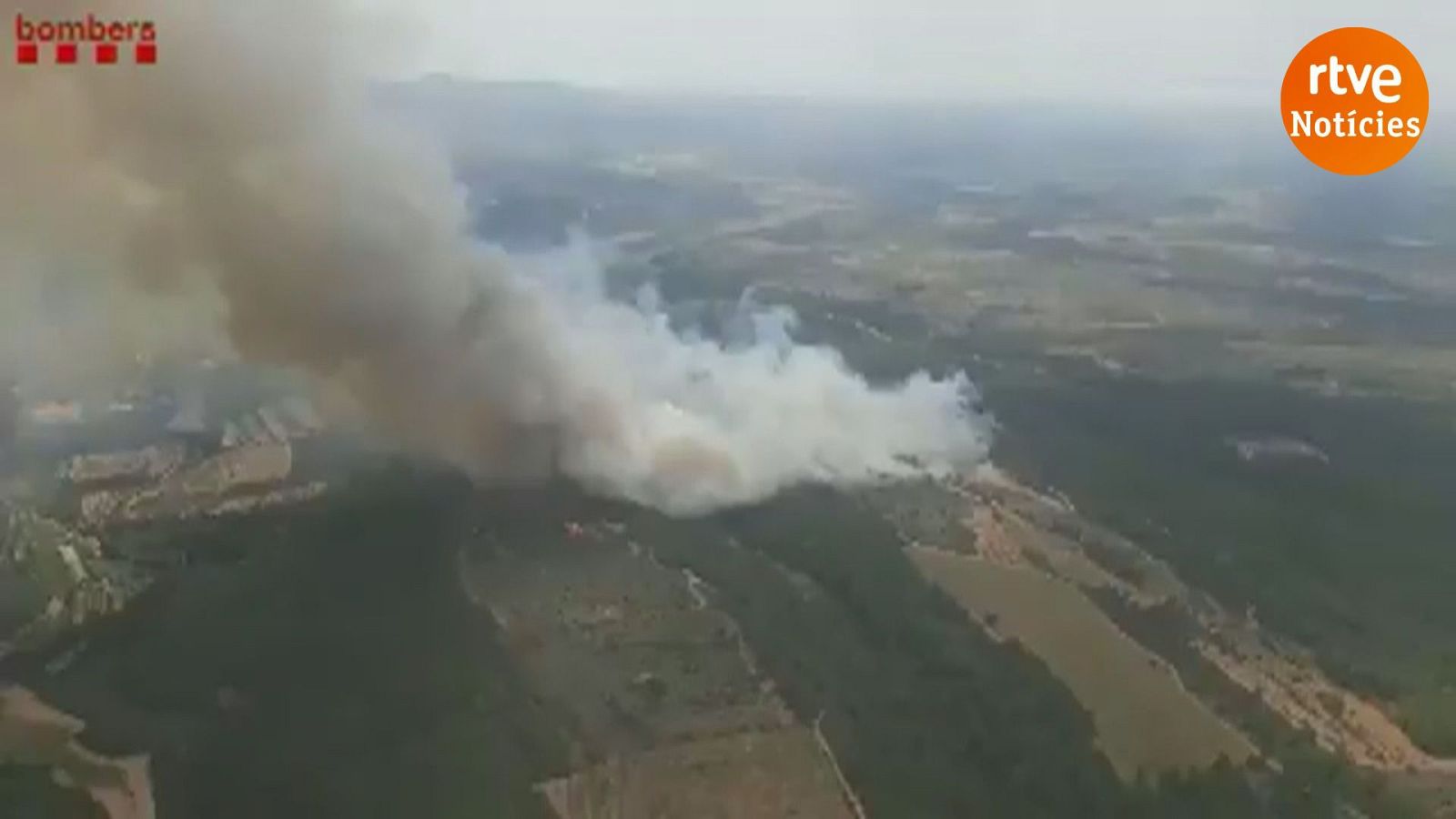 Un incendi forestal aquest dilluns al Pont d'Armentera (Alt Camp)