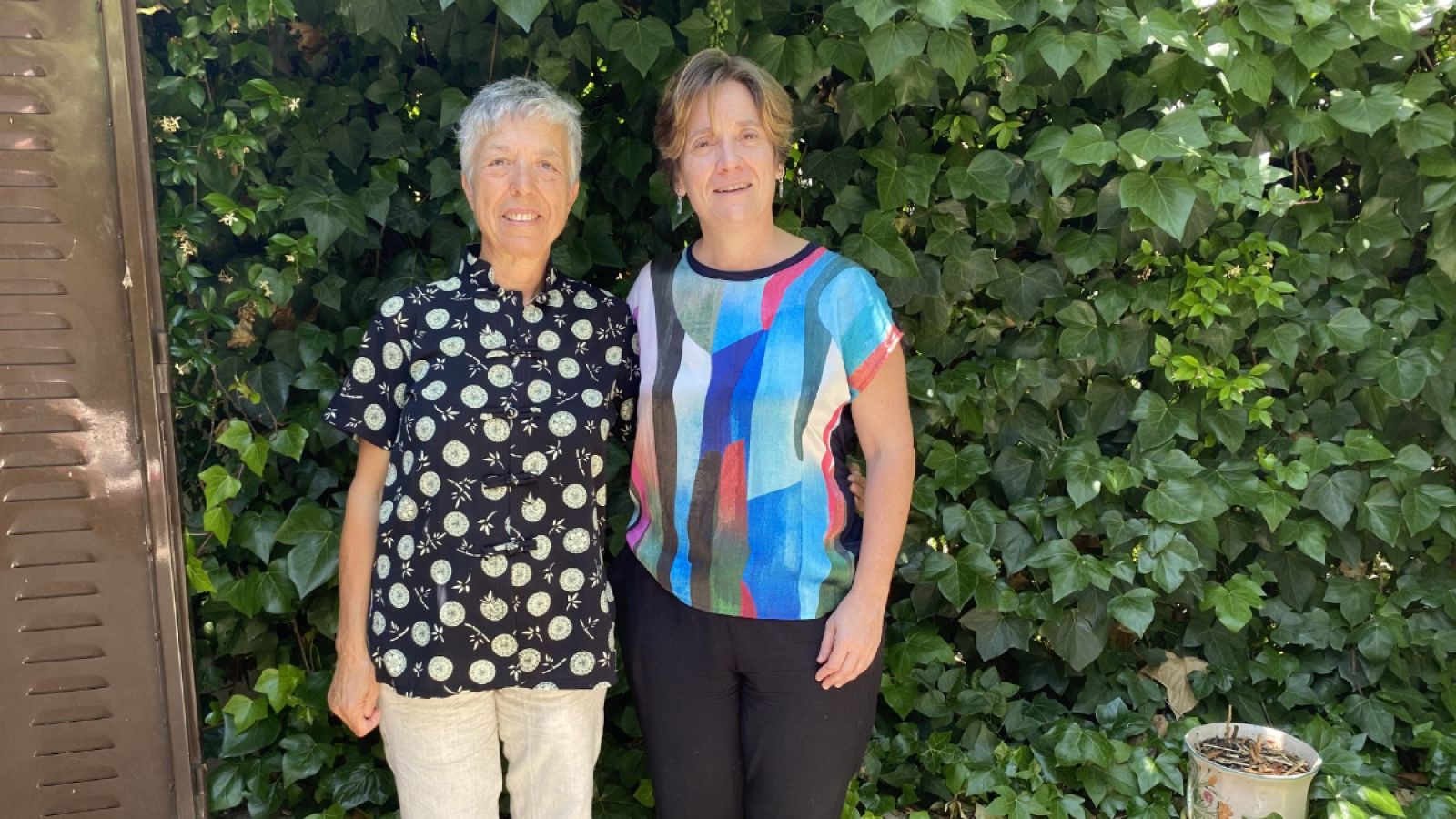 Bakea Alonso y María Pazos, tras la entrevista con Objetivo igualdad