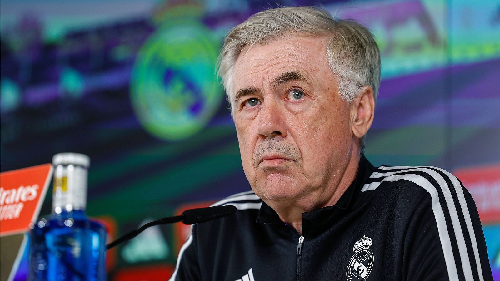 Carlo Ancelotti en rueda de prensa