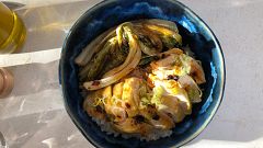Receta de María Lo: pollo blanco chino con lechuga a la sartén