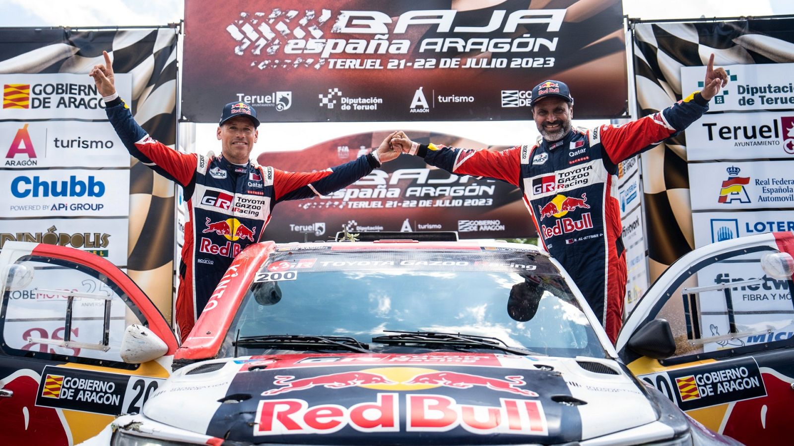 Al Attiyah empieza su despedida de Toyota ganando la Baja Aragón 2023