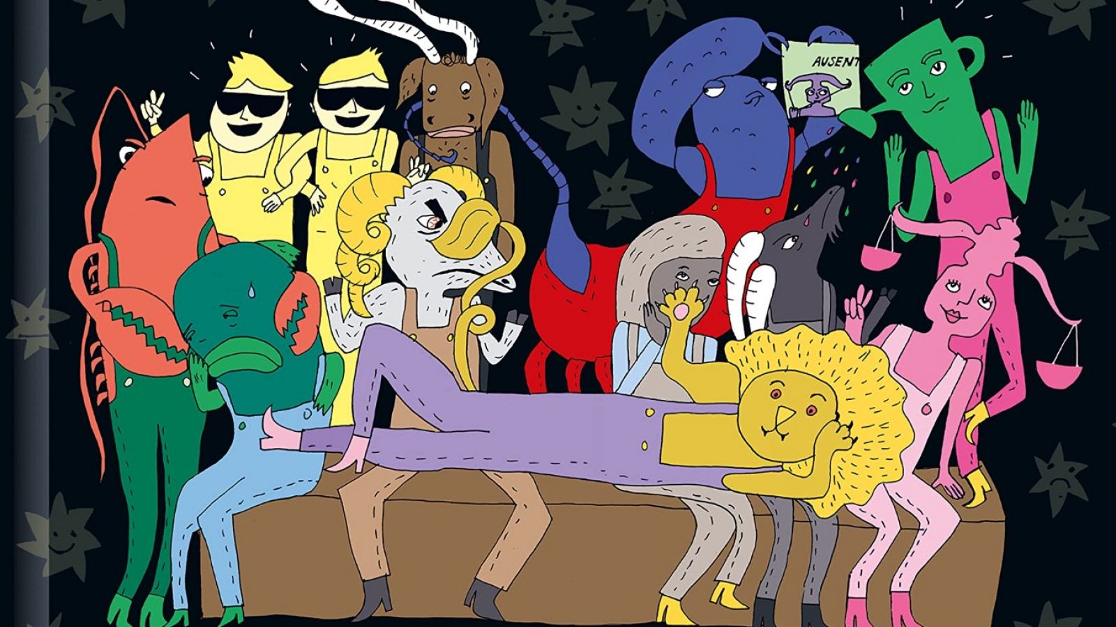 Detalle de la portada de 'Astrología liviana'