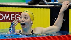 La joven de 19 años Mollie O'Callaghan da la sopresa en el 200 libre al vencer a Titmus y batir el récord del mundo