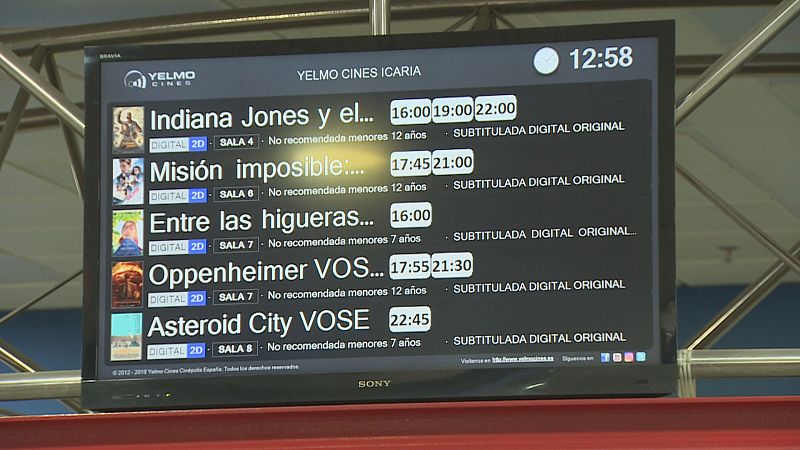 La darrera projecci� dels ic�nics cinemes Ic�ria de Barcelona