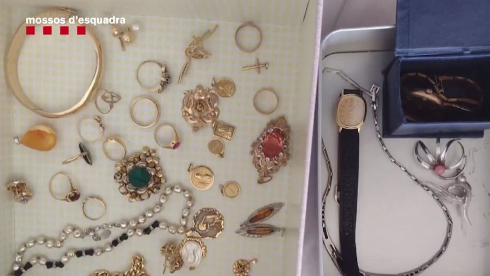 Joies sostretes que han estat recuperades per la Policia de la Generalitat ¿ Mossos d'Esquadra