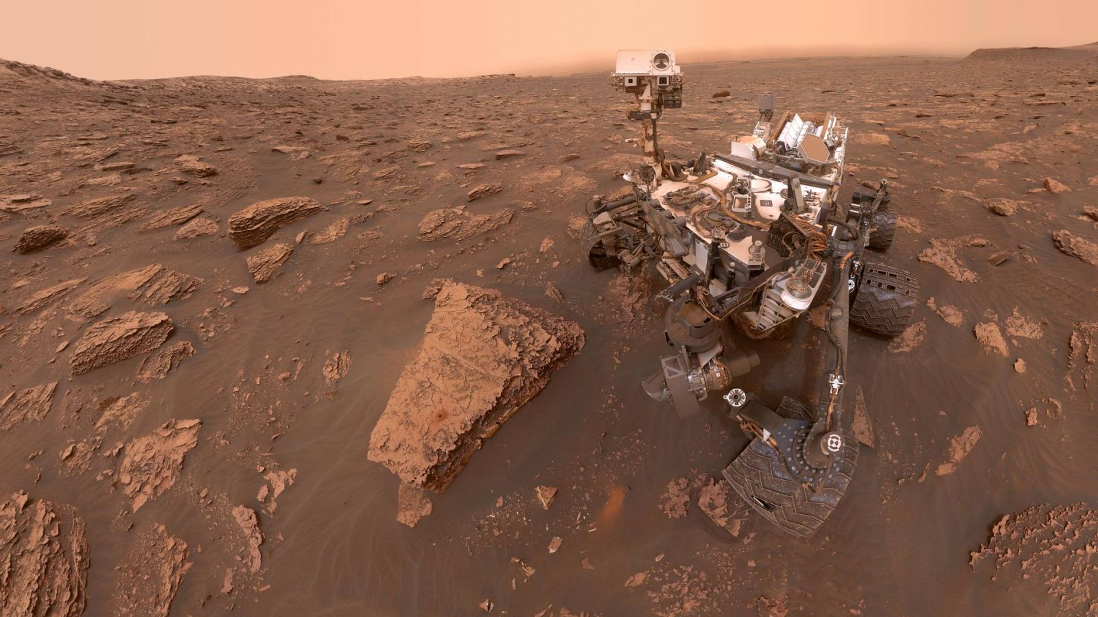 El rover' Curiosity en una imagen de archivo en Marte