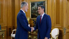 Sánchez traslada al rey su "voluntad" de aunar una mayoría y cree que una investidura de Feijóo sería "fallida"