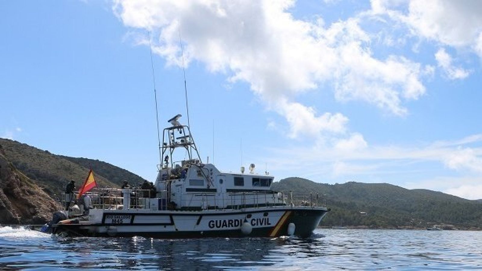 Lancha de la Guardia Civil en aguas de las Islas Baleares
