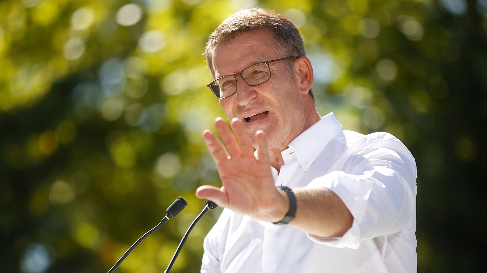 El líder del PP, Alberto Núñez Feijóo