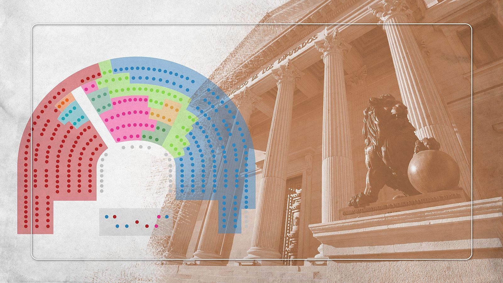 Distribución en el hemiciclo de los diputados del Congreso en la XV Legislatura