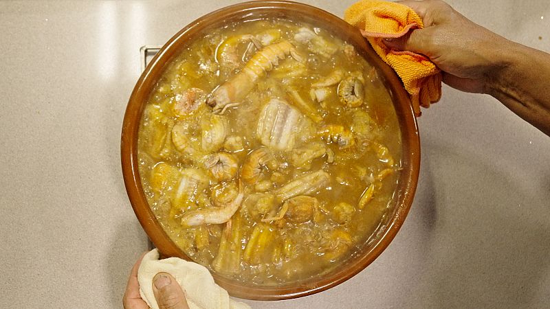 Romesco de moixina, el plat m�s mariner del Serrallo