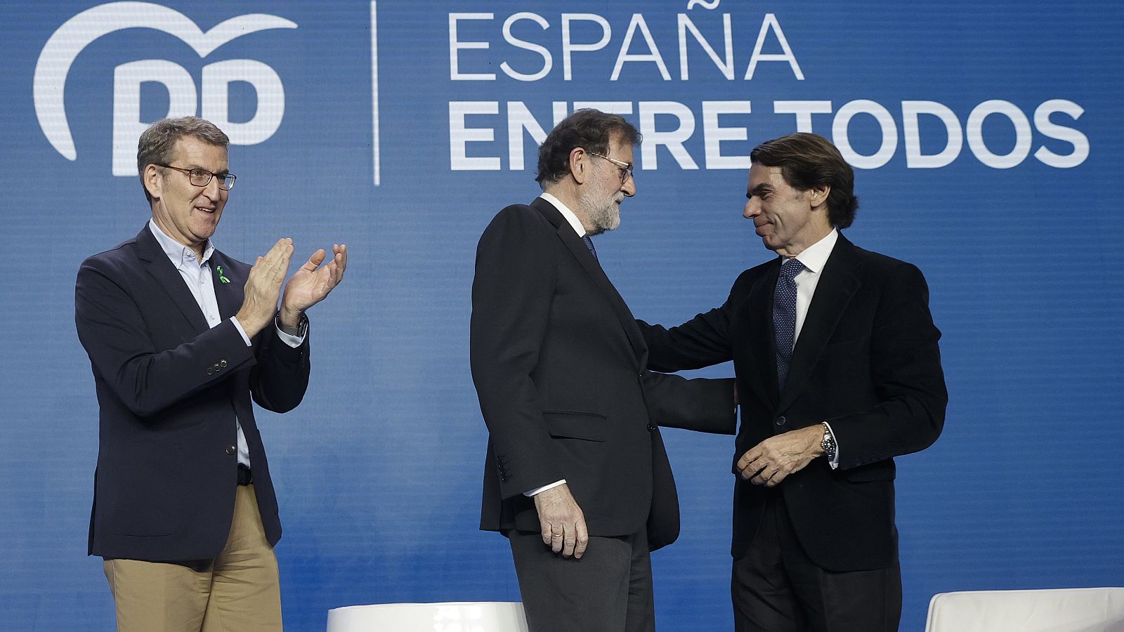 Feijóo, Aznar y Rajoy