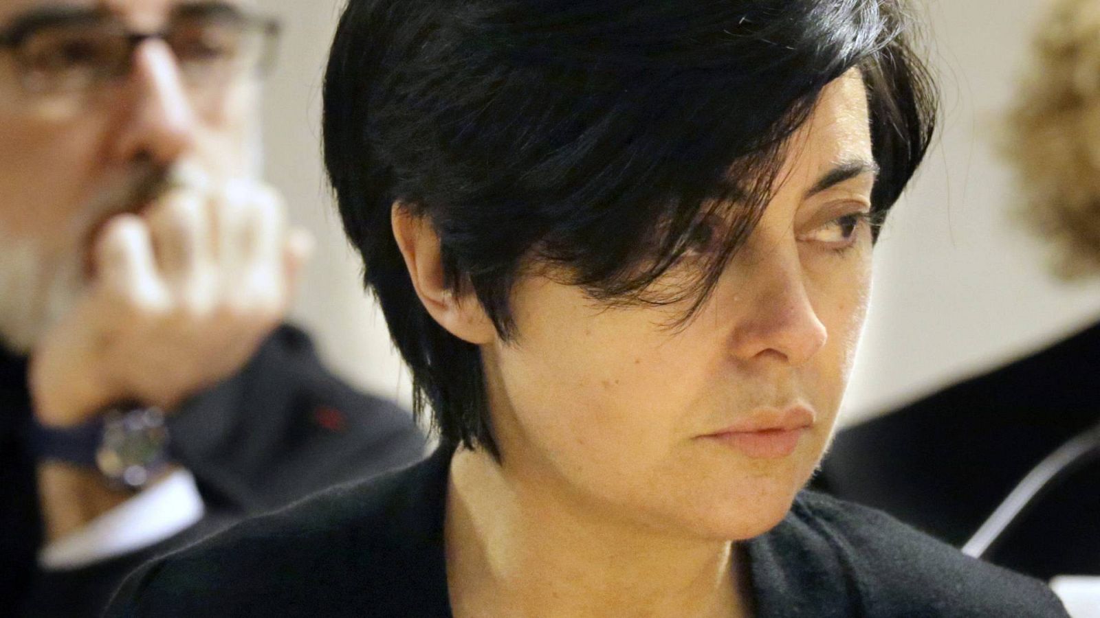 Caso Asunta: Rosario Porto y Alfonso Basterra, detrás, durante el juicio