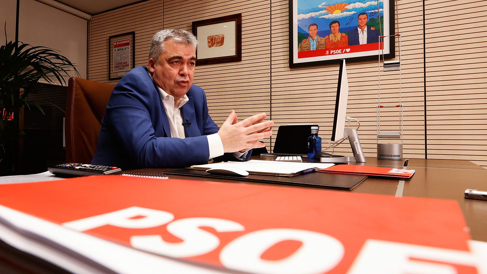 El secretario de Organización del PSOE, Santos Cerdán