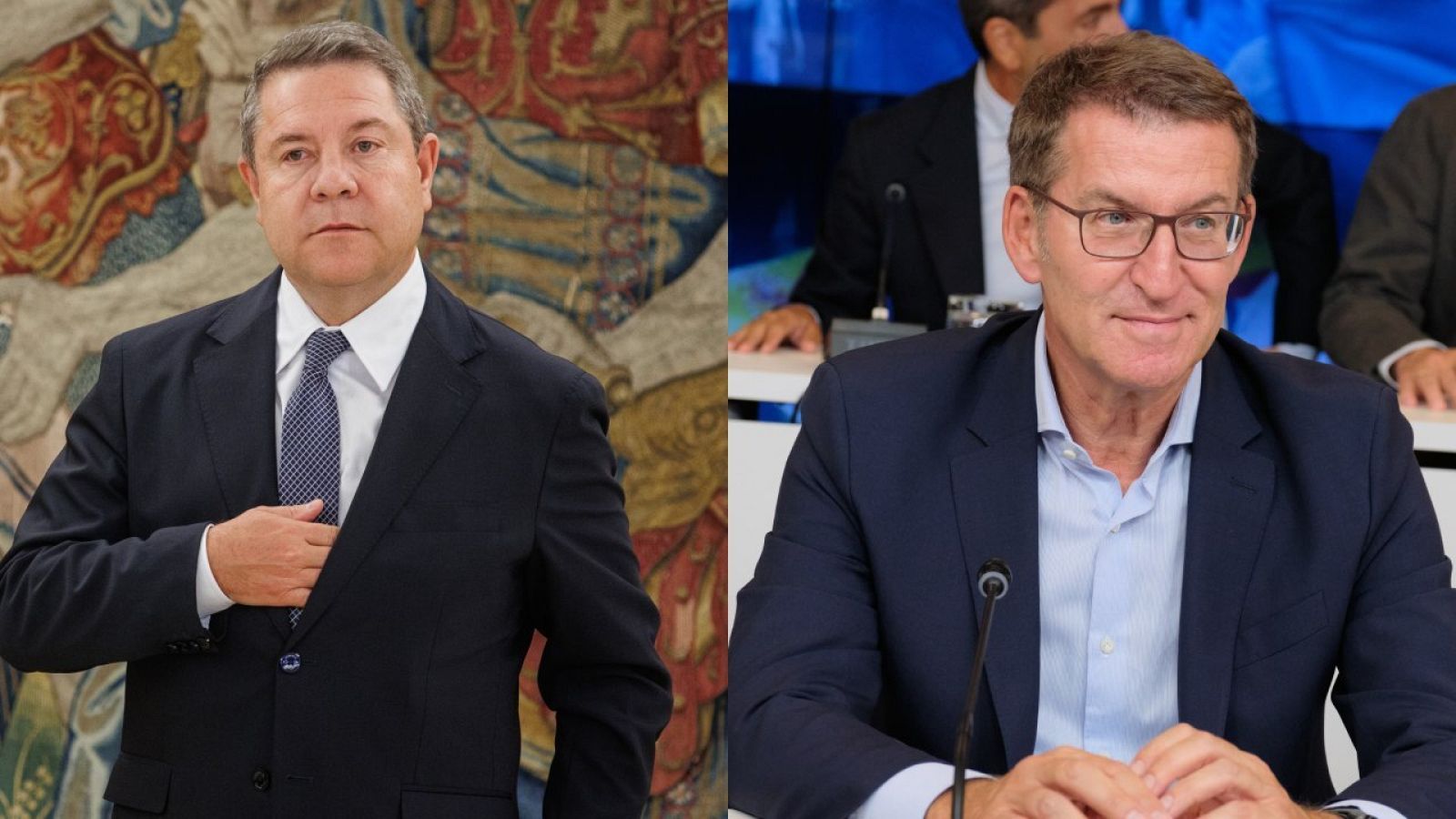 Feijóo conversa con Page sobre asuntos autonómicos y nacionales en su ronda de contactos de cara a la investidura