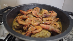 Pollastre amb gambes, un plat de celebracions