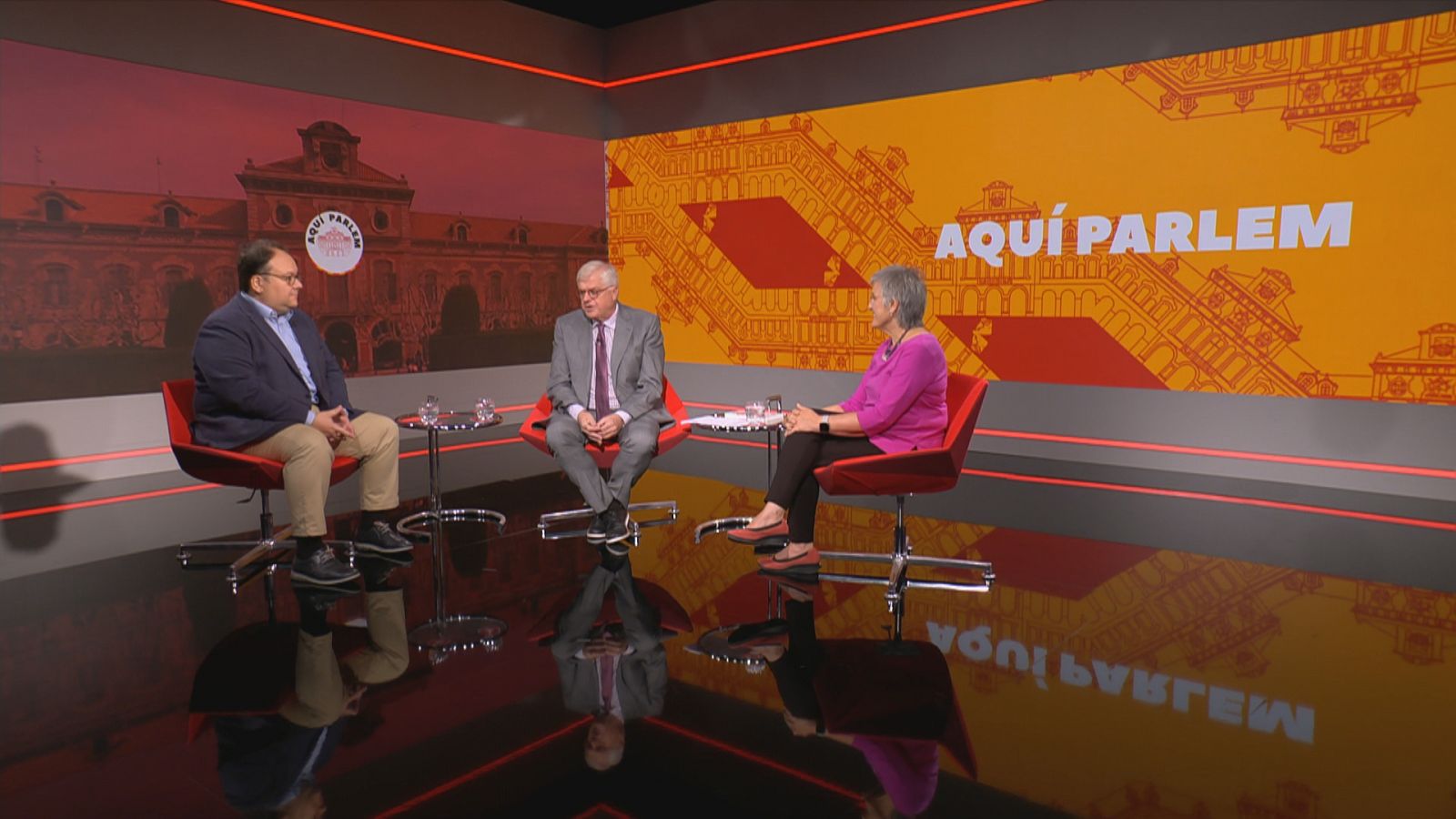 Ferran Casas, Lluís Falgàs i Milagros Pérez, a 'Aquí parlem'