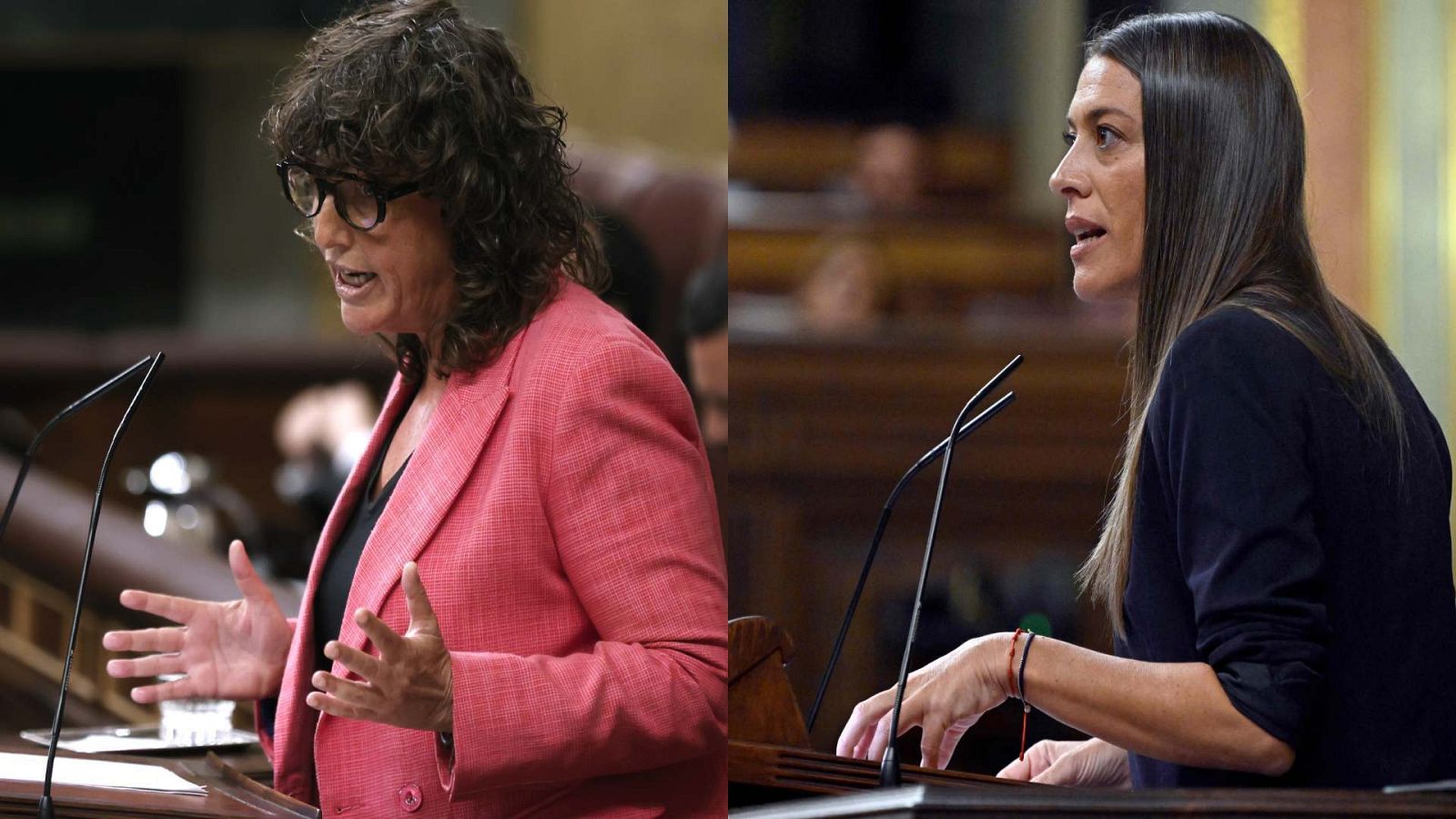 Teresa Jordá (ERC) y Miriam Nogueras (Junts)
