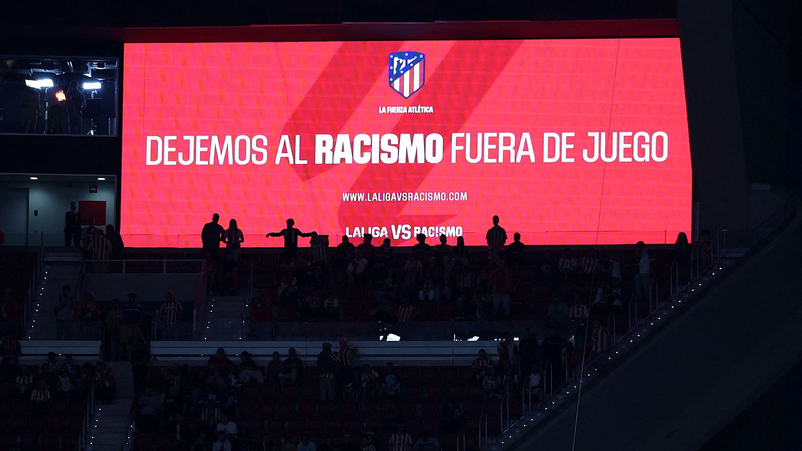 Atlético de Madrid - Real Madrid: Mensaje contra el racismo