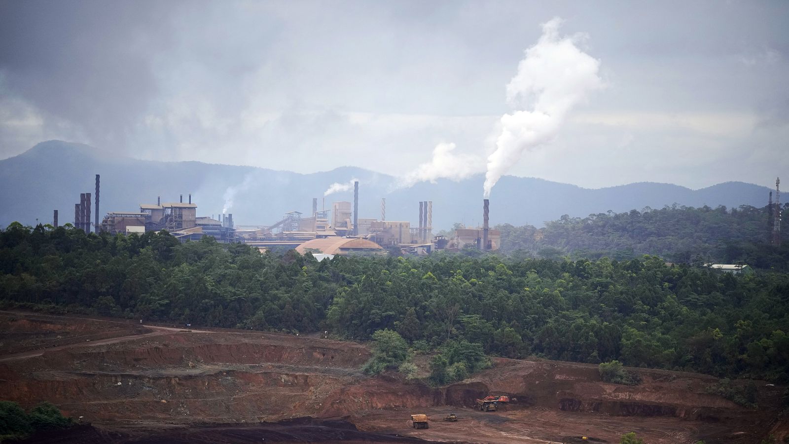 Una fábrica de carbón en una imagen de archivo