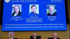 Nobel de Física para Pierre Agostini, Ferenc Krausz y Anne L'Huillier por sus hallazgos en la dinámica de los electrones